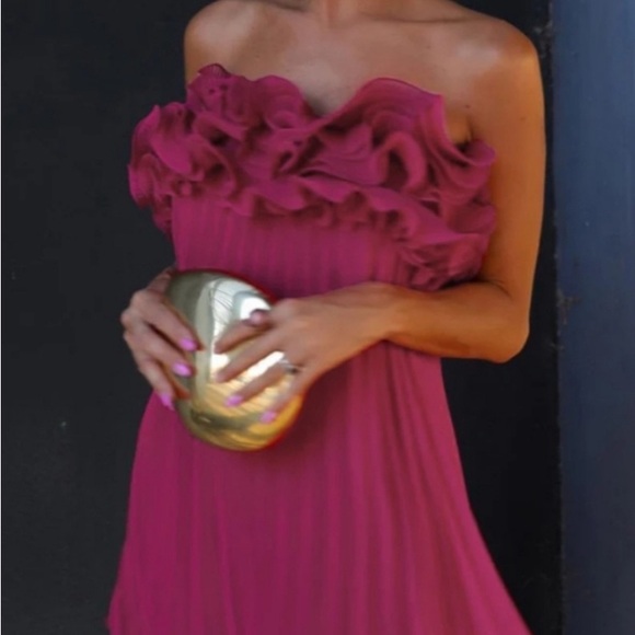 Commense Pink Ruffled Mini Dress - Picture 7 of 8